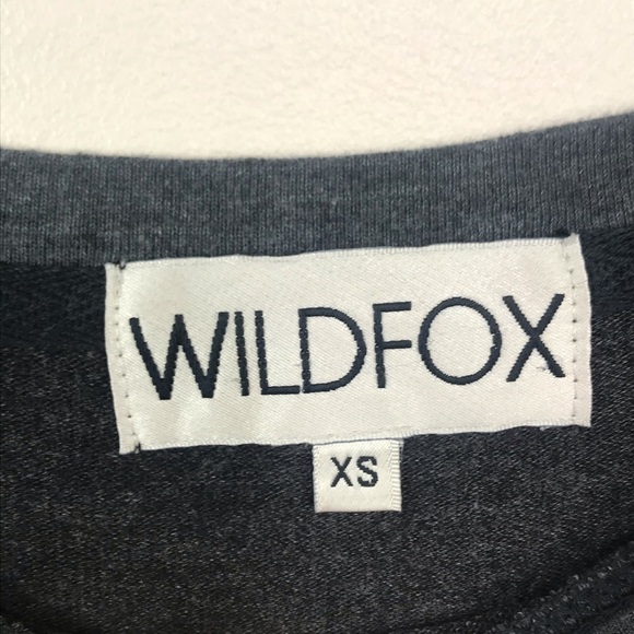 Wildfox Black Sparkle Leopard Animal Print Long Sleeve Sweatshirt Top Sz XS - Picture 5 of 10